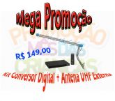 Kit Conversor Digital + Antena UHF