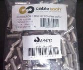 Conector P/ Cabo Coaxial RG-6 100Und.